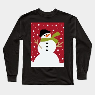 Cute snowman Long Sleeve T-Shirt